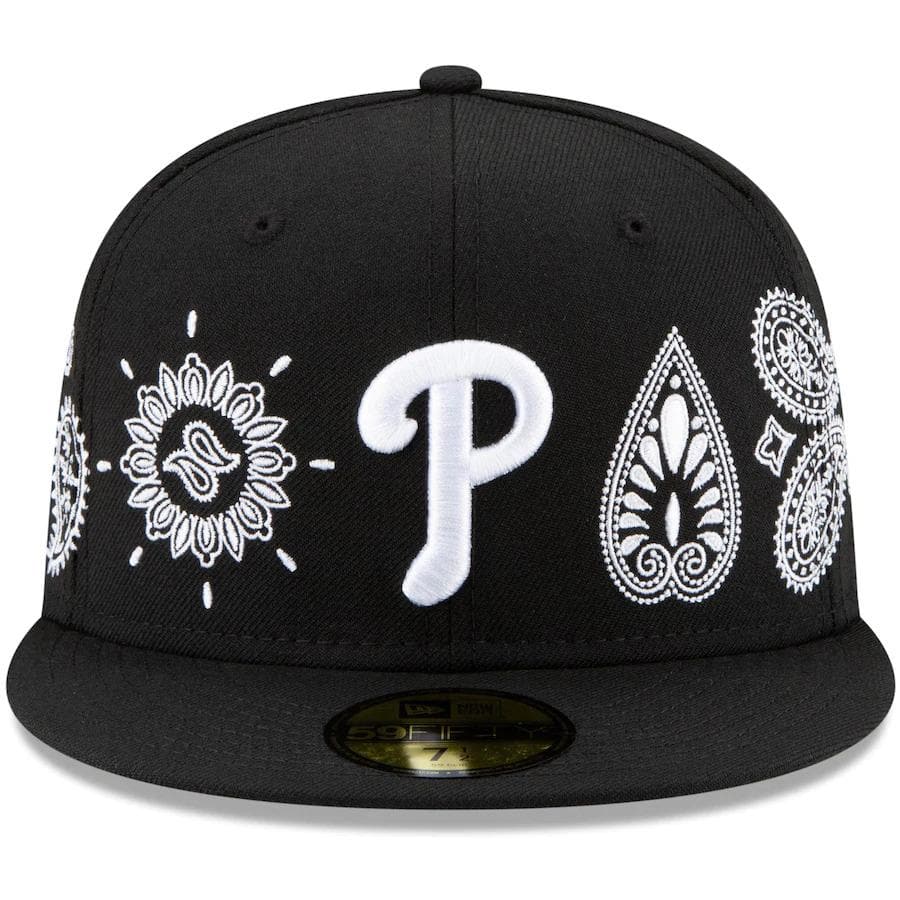 New Era Philadelphia Phillies Paisley Elements Black 59FIFTY Fitted Hat