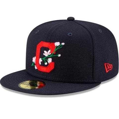 New Era Cleveland Indians Side Patch Bloom 59FIFTY Fitted Hat