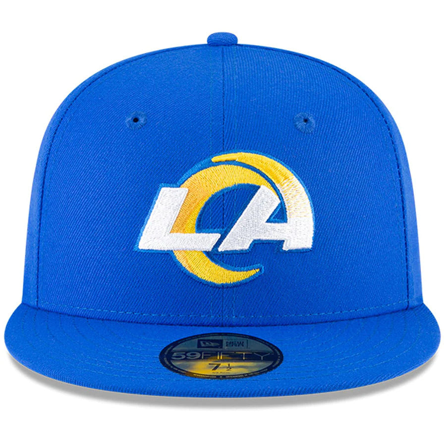 New Era Los Angeles Rams Team Basic Royal Blue & Yellow 59FIFTY Fitted Hat