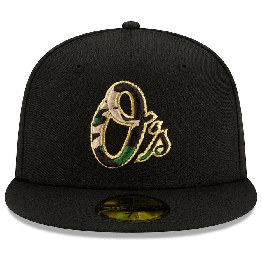 New Era Baltimore Orioles Pop Camo Undervisor 59FIFTY Fitted Hat