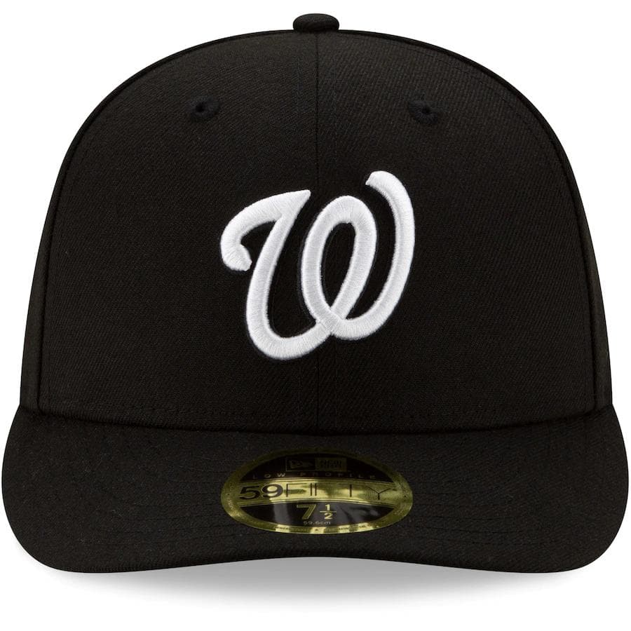 New Era Washington Nationals Black Low Profile 59FIFTY Fitted Hat