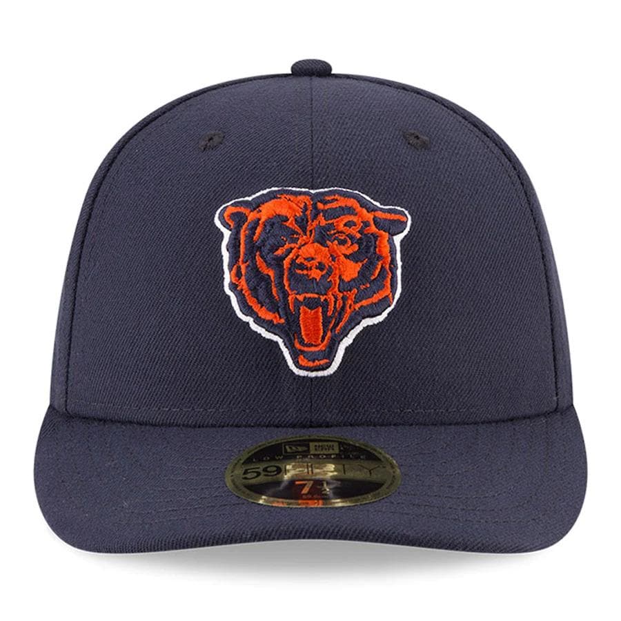 New Era Chicago Bears Navy Blue Omaha Low Profile 59FIFTY Fitted Hat