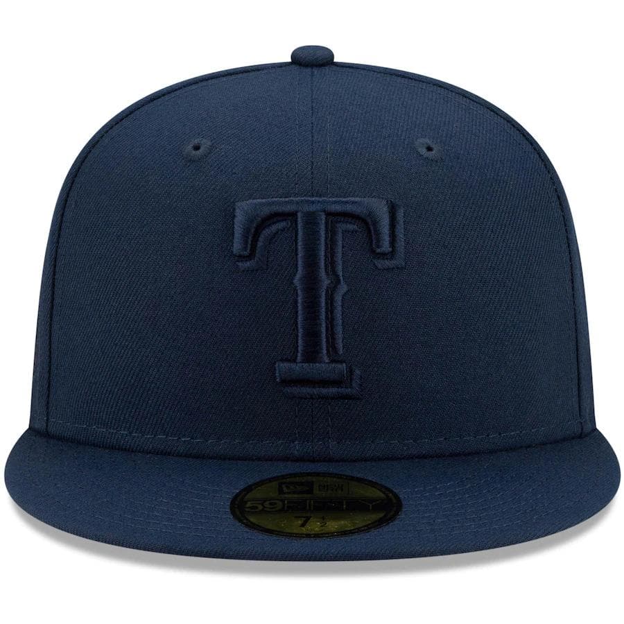 New Era Texas Rangers Navy Cooperstown Collection Oceanside Red Under Visor 59FIFTY Fitted Hat