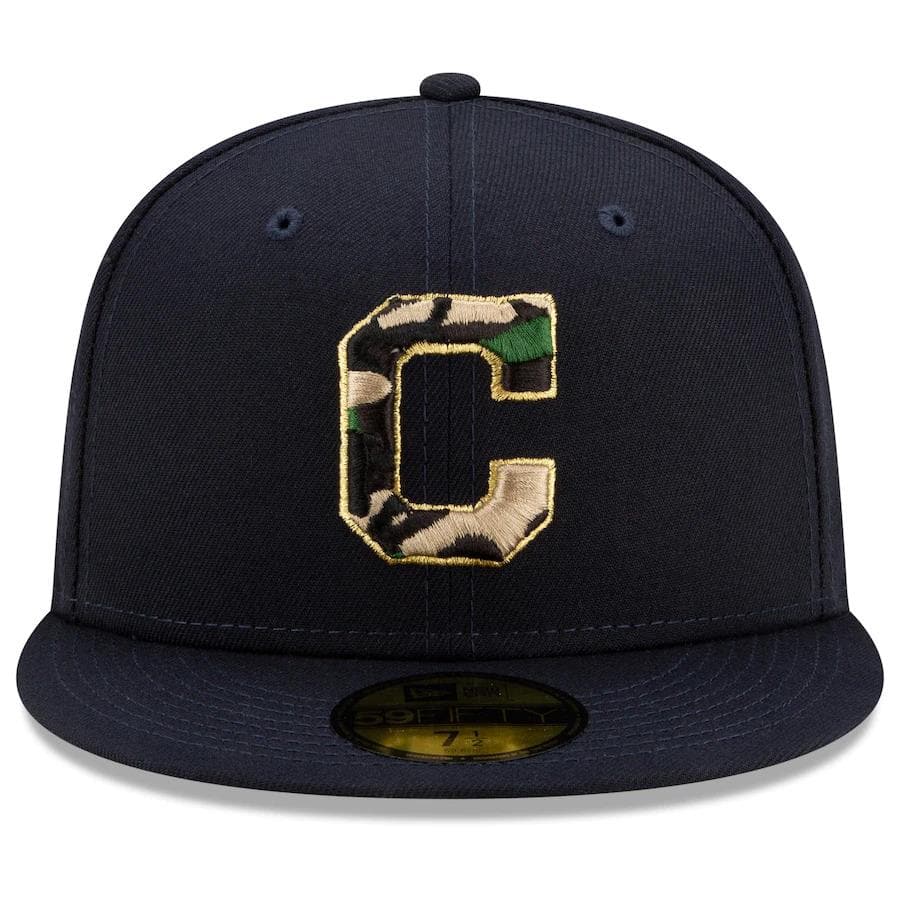 New Era Cleveland Indians Pop Camo Undervisor 59FIFTY Fitted Hat