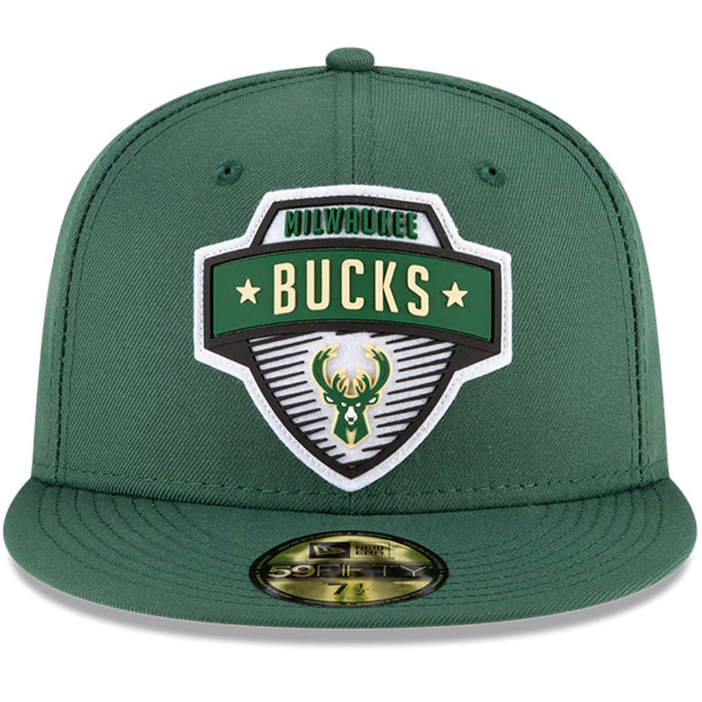 New Era Milwaukee Bucks  2020 Tip Off Hunter Green 59FIFTY Fitted Hat