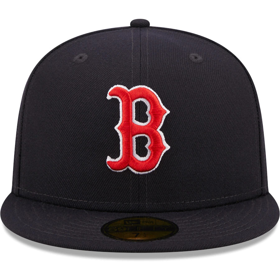 New Era Navy Boston Red Sox Logo Side 59FIFTY Fitted Hat