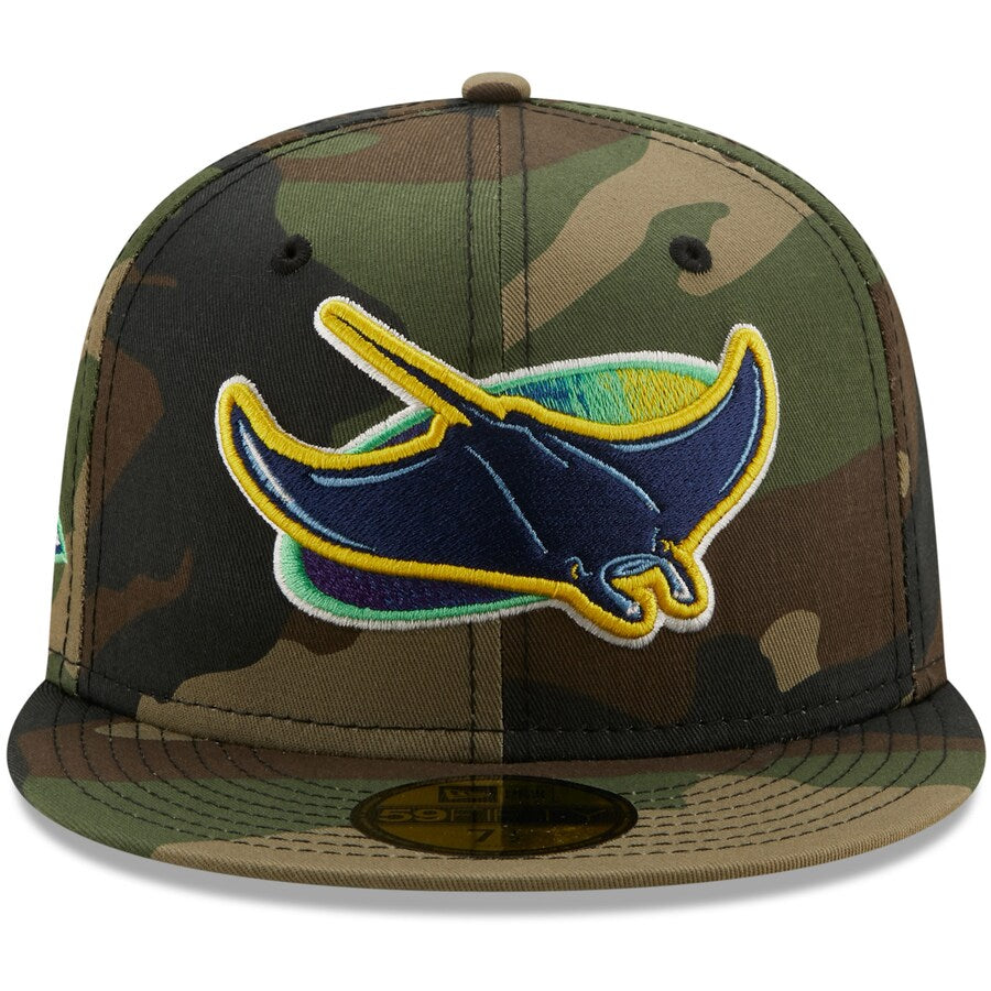Tampa Bay Devil Rays Tropicana Field New Era 59FIFTY Fitted Hat (Blue Tint Dk Graphite Teal Breeze UnderBrim) 7 1/8