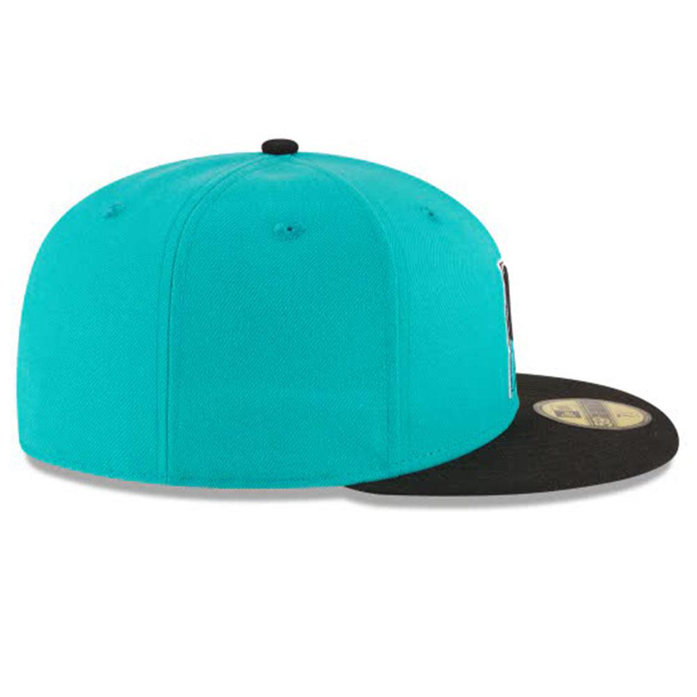 New Era Florida Marlins Teal Fitted Hat w/ LeBron 8 Retro 'South Beach' 2021