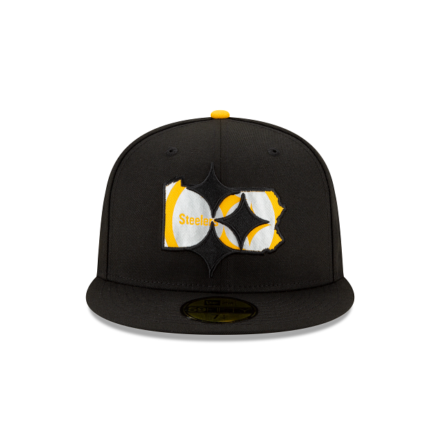 New Era Pittsburgh Steelers State Logo Reflect Fitted Hat