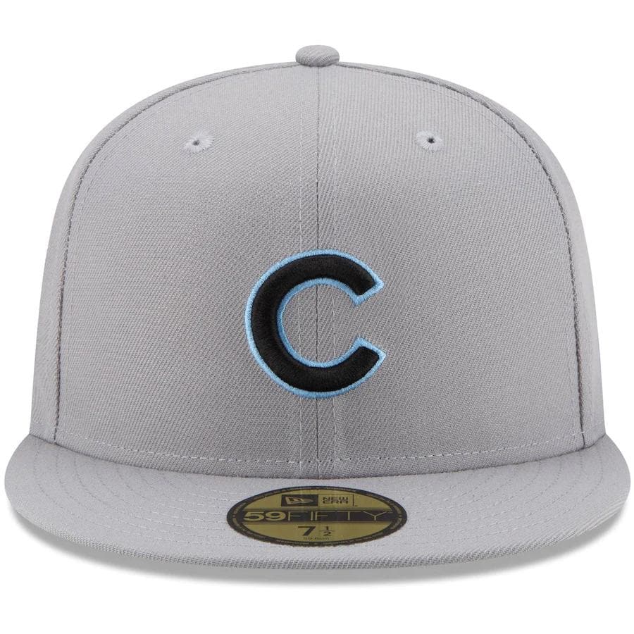 New Era Chicago Cubs Gray 1990 MLB All-Star Game Sky Blue Undervisor 59FIFTY Fitted Hat