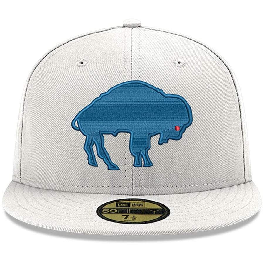 New Era Buffalo Bills Heather Grey Omaha logo 59Fifty Fitted Hat