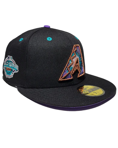 New Era Arizona Diamondbacks Black/Purple 2001 World Series 59FIFTY Fitted Hat