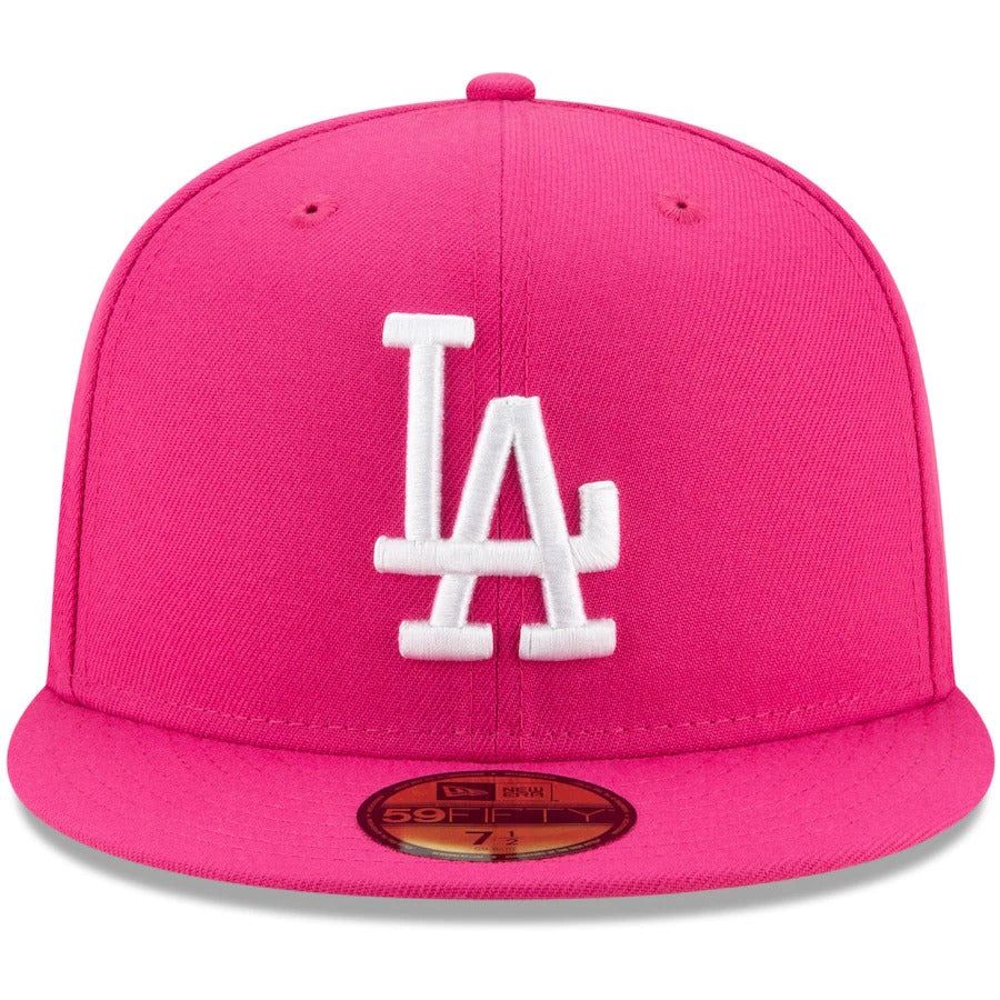 Pink dodgers hat fitted Clearance