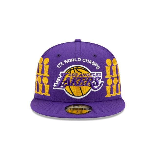 New Era Los Angeles Lakers Custom Trophy 2021 59FIFTY Fitted Hat