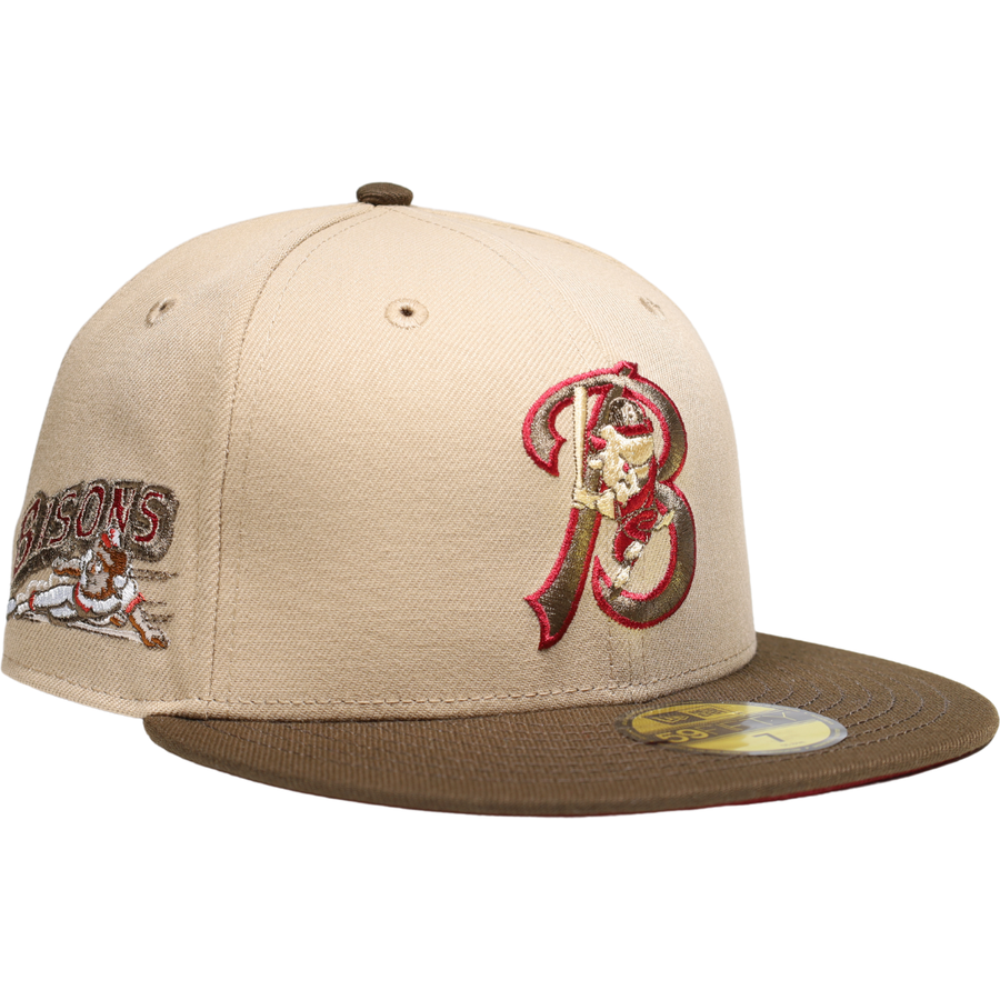 New Era Buffalo Bisons Camel/Walnut Red UV 59FIFTY Fitted Hat