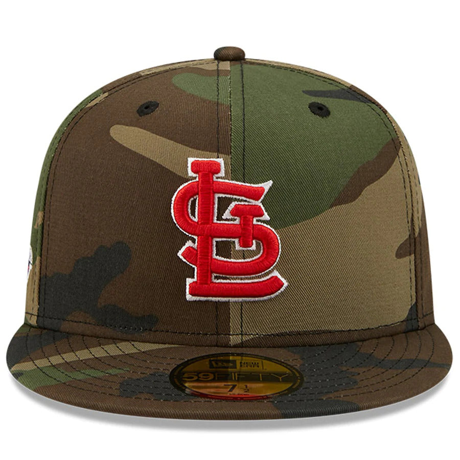 New Era Camo St. Louis Cardinals 2009 MLB All-Star Game Patch Woodland Undervisor 59FIFTY Fitted Hat