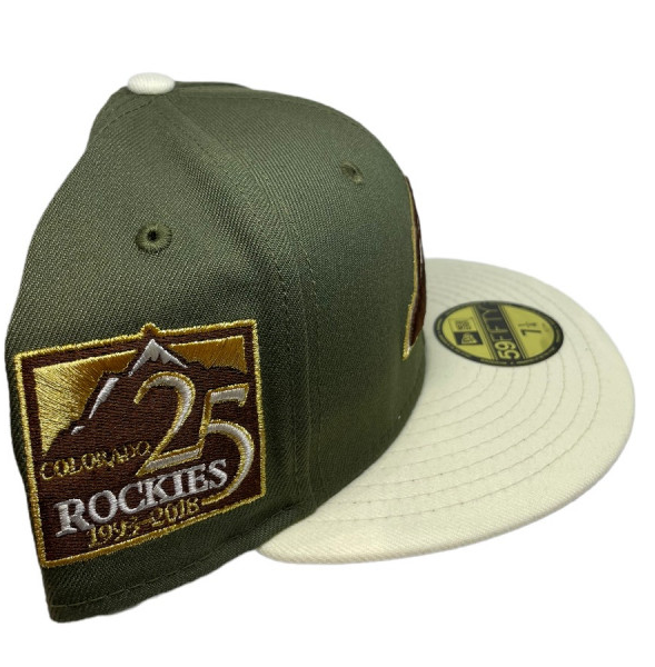 New Era Colorado Rockies "Olive Gus Recess" 25th Anniversary 59FIFTY Fitted Hat