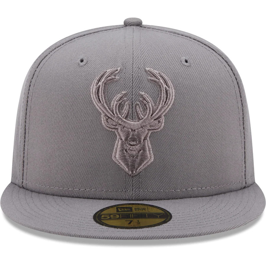 New Era Milwaukee Bucks Gray Color Pack 59FIFTY Fitted Hat