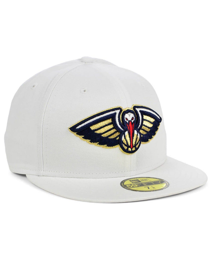New Era New Orleans Pelicans Sanded White 59FIFTY Fitted Hat