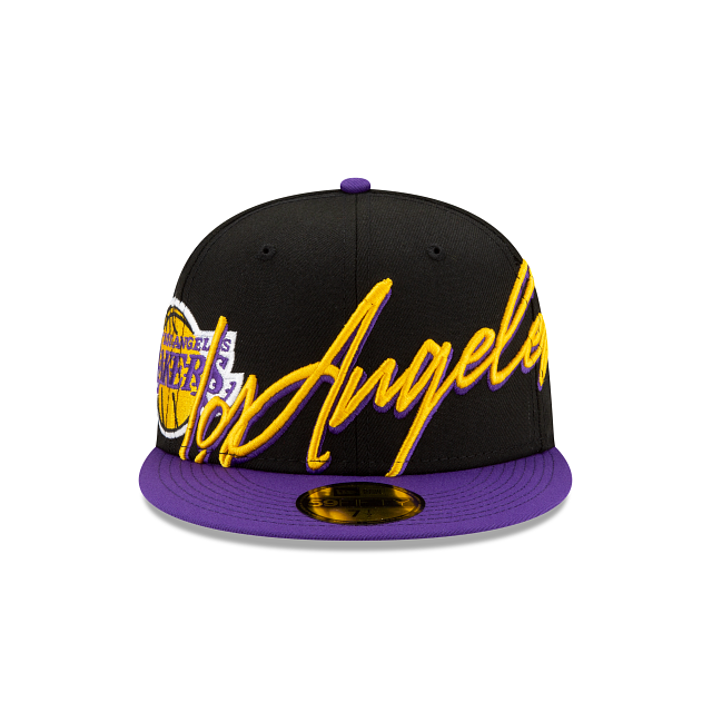 New Era Los Angeles Lakers Cursive 59FIFTY Fitted Hat