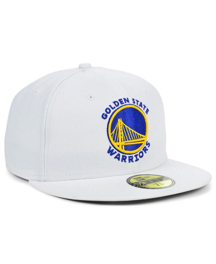 New Era Golden State Warriors White Sanded 59FIFTY Fitted Hat