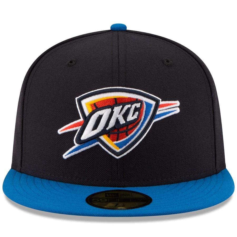 New Era Oklahoma City Thunder 2Tone Black/Blue 59FIFTY Fitted Hat