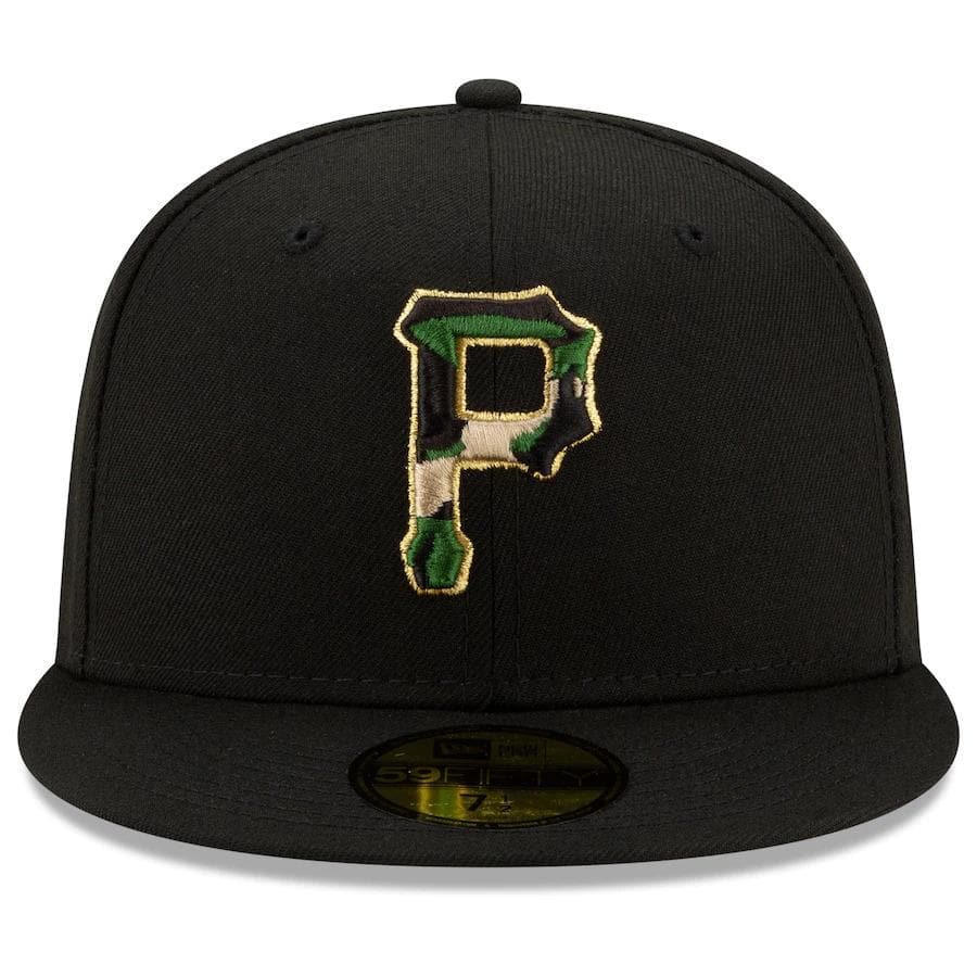 New Era Pittsburgh Pirates Pop Camo Undervisor 59FIFTY Fitted Hat