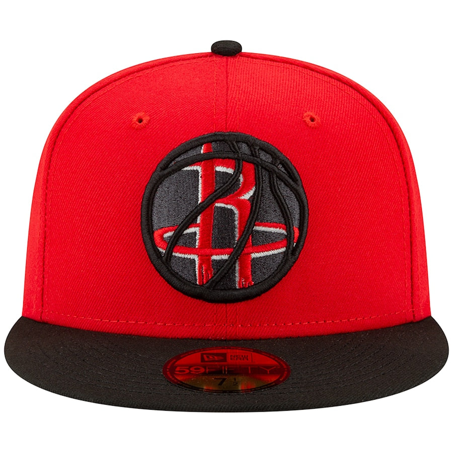 New Era Houston Rockets 2021 NBA Draft Red/Black 59FIFTY Fitted Hat