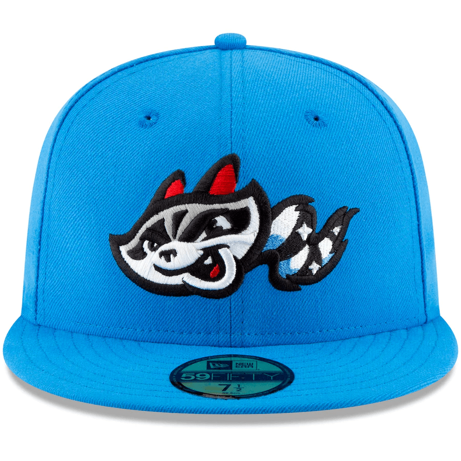 New Era Baby Blue Rocket City Trash Pandas 59Fifty Fitted Hat