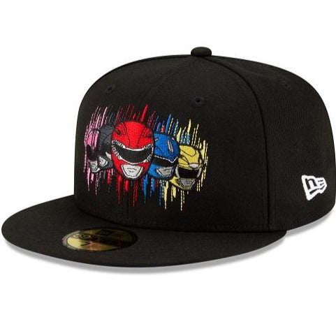 New Era Power Rangers Helmets Black 59FIFTY Fitted Hat