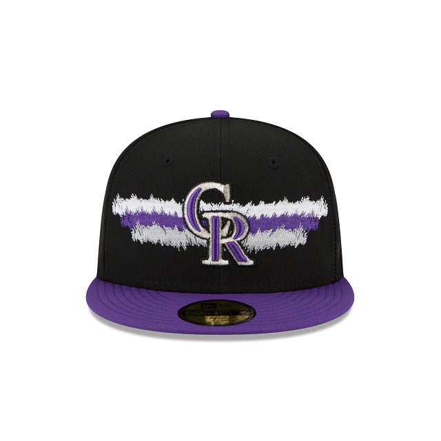 New Era Colorado Rockies Scribble 59FIFTY Fitted Hat