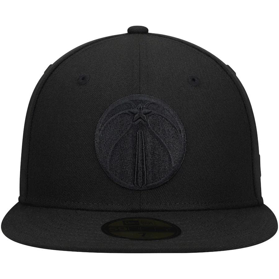 New Era Washington Wizards Black on Black 59Fifty Fitted Hat
