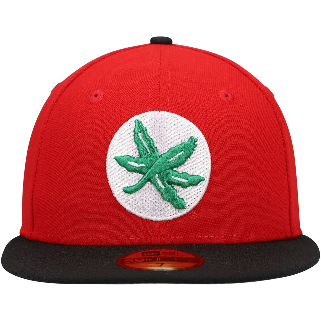 New Era Ohio State Buckeyes Red Leaf Basics 59FIFTY Fitted Hat