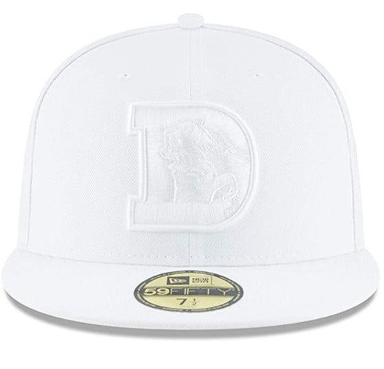 New Era Denver Broncos White on White 59FIFTY Fitted Hat