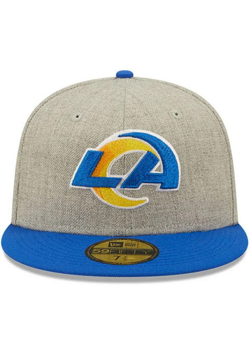 New Era Los Angeles Rams Heather Grey 59FIFTY Fitted Hat