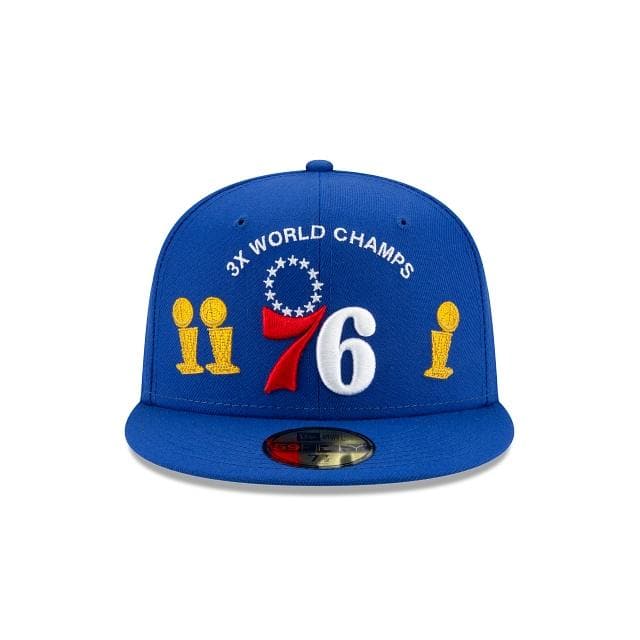 New Era Philadelphia 76ers Custom Trophy 2021 59FIFTY Fitted Hat