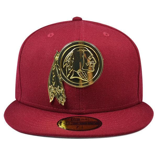 New Era Washington Redskins Gold Badge 59Fifty Fitted Hat