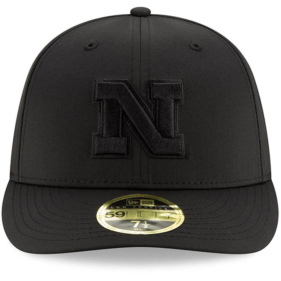 New Era Nebraska Huskers Black on Black Low Profile 59FIFTY Fitted Hat