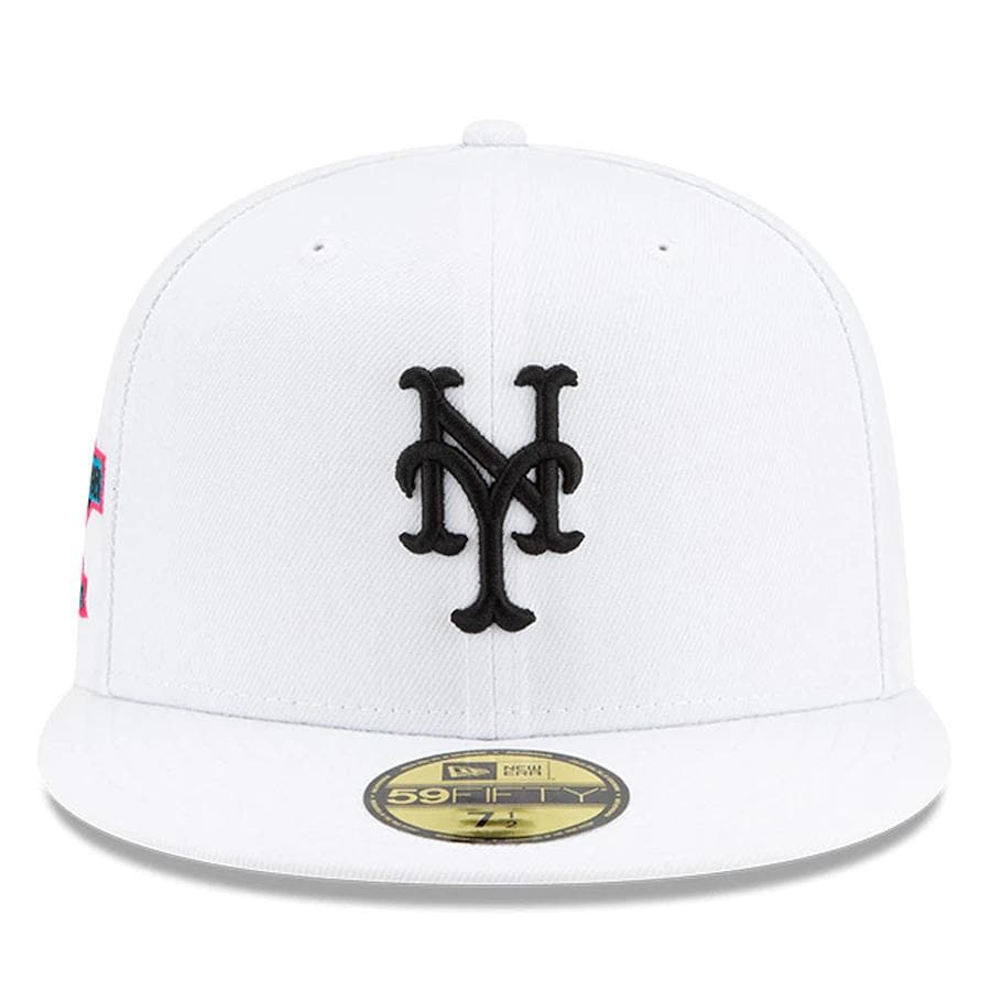 New Era White New York Mets Floral Undervisor 59FIFTY Fitted Hat