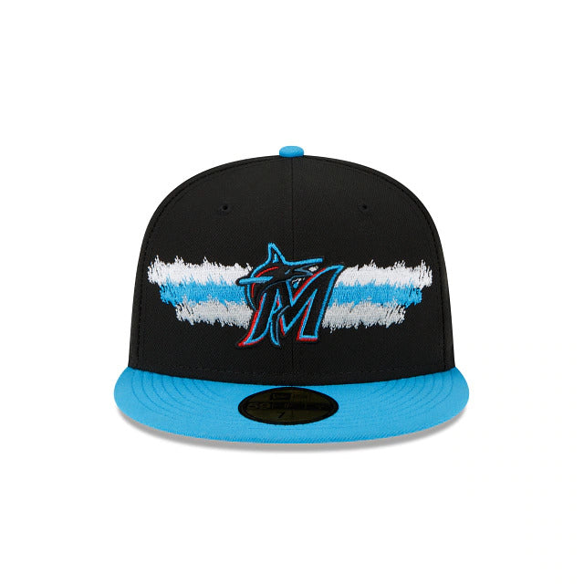 New Era Miami Marlins Scribble 59FIFTY Fitted Hat