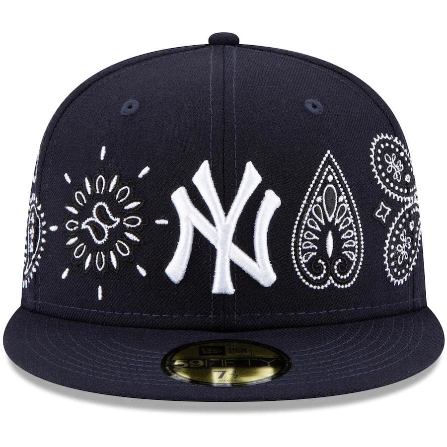 New Era New York Yankees Paisley Elements Navy Blue 59FIFTY Fitted Hat
