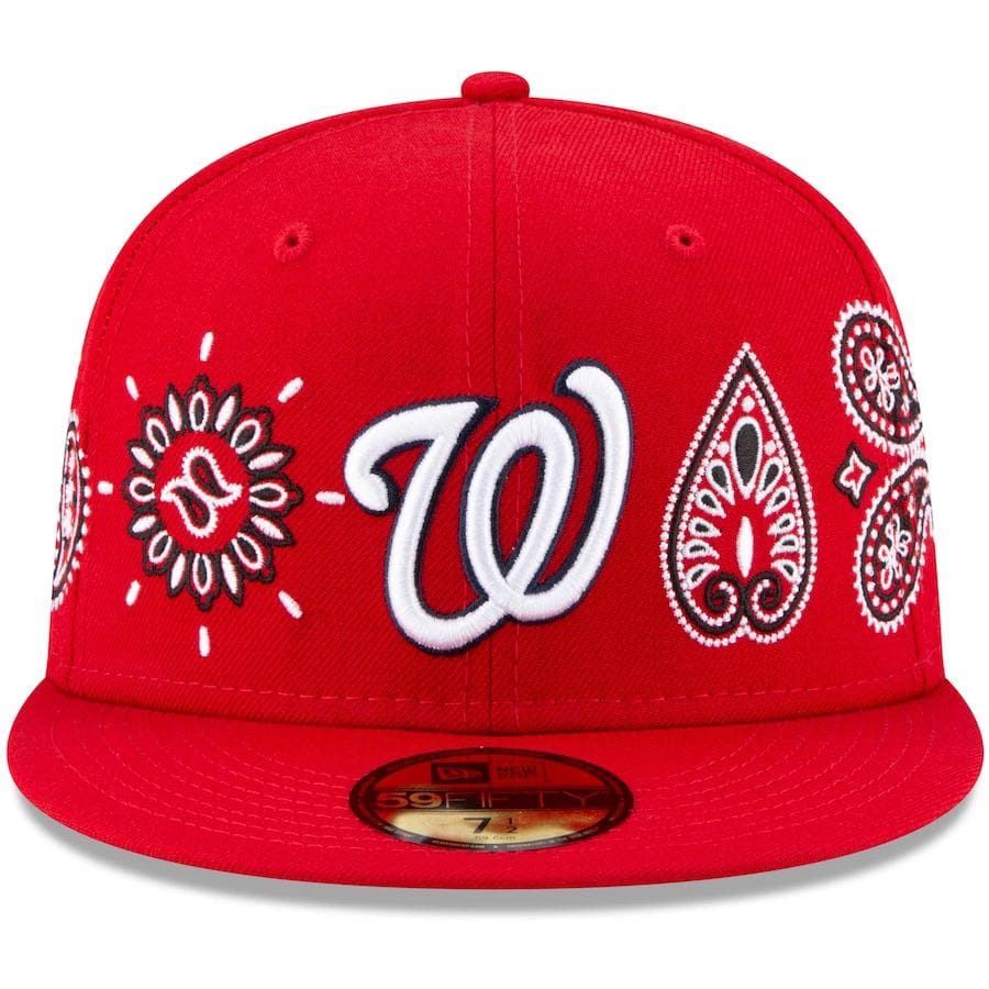 New Era Washington Nationals Paisley Elements Red 59FIFTY Fitted Hat