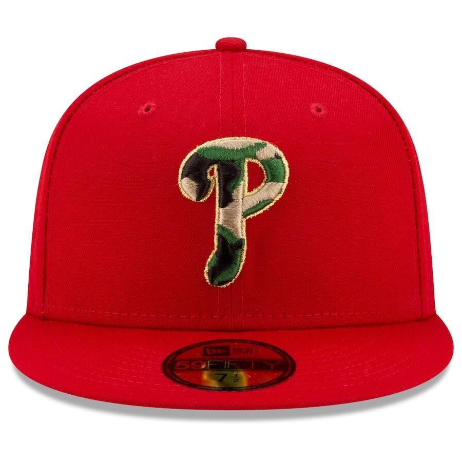 New Era Philadelphia Phillies Pop Camo Undervisor 59FIFTY Fitted Hat