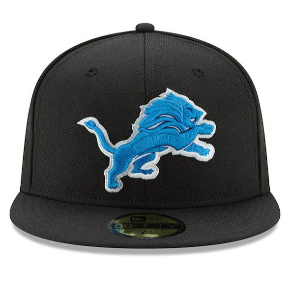 New Era Black Detroit Lions Omaha 59FIFTY Fitted Hat