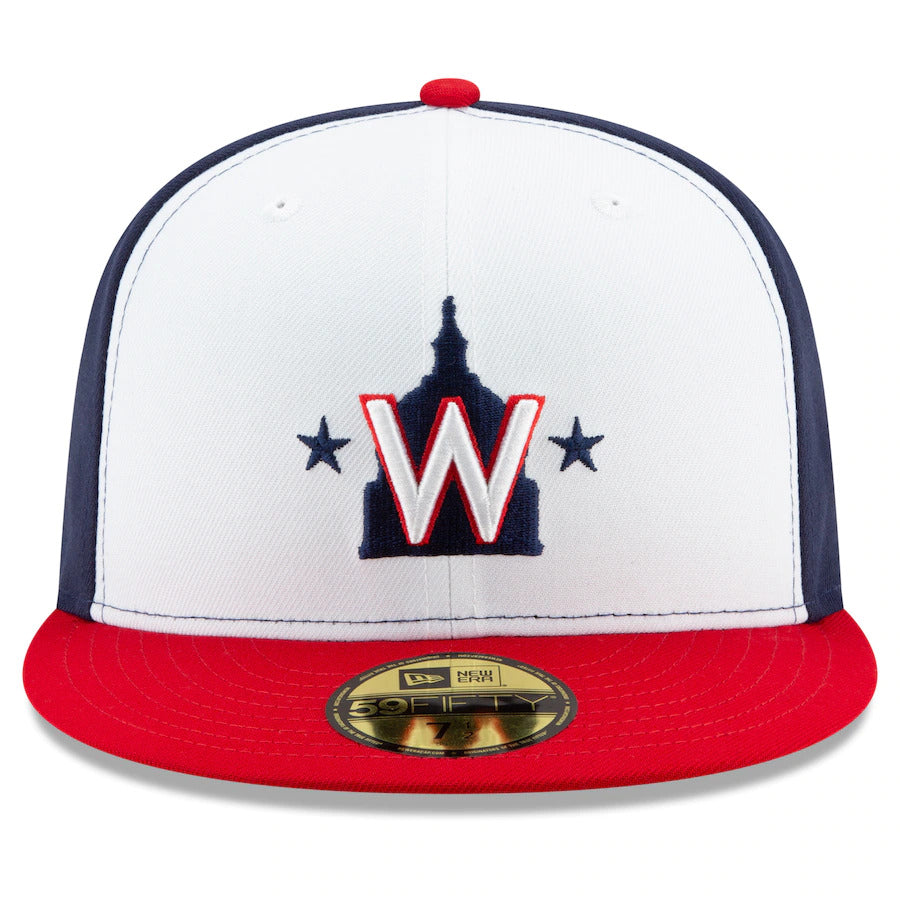 New Era White Washington Nationals Alternate 2 2020 Authentic Collection On-Field 59FIFTY Fitted Hat