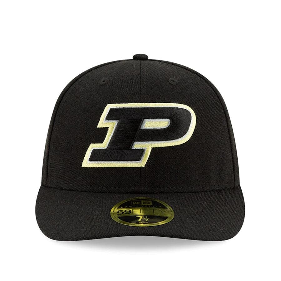 New Era Purdue Boilermakers Black Basic Low Profile 59FIFTY Fitted Hat