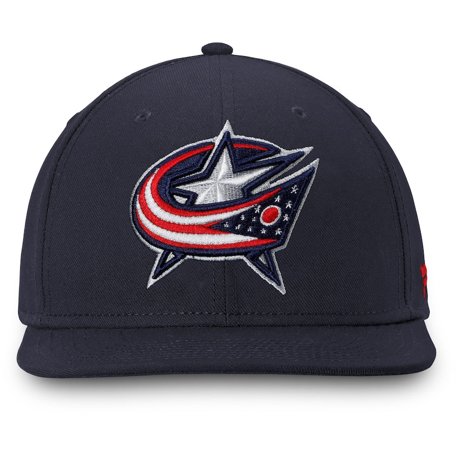 Fanatics Branded Navy Columbus Blue Jackets Core Primary Logo Fitted Hat