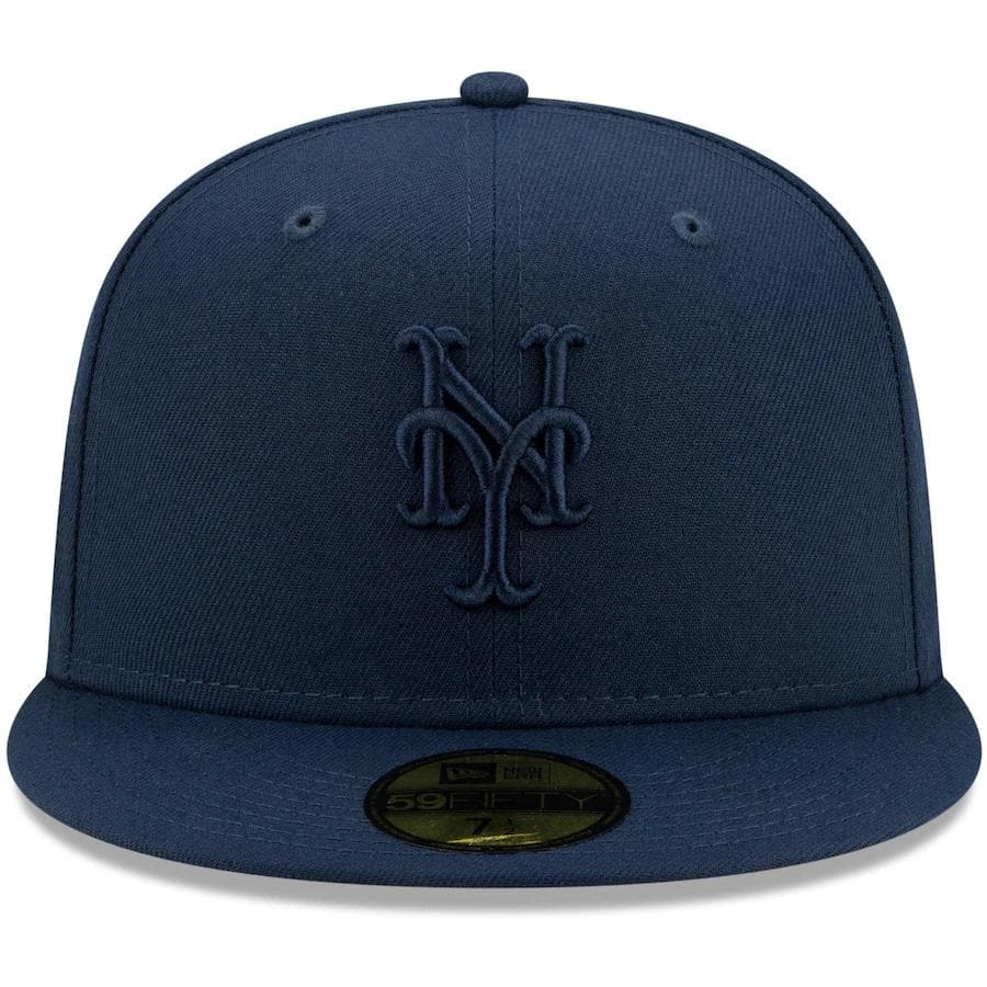 New Era New York Mets Navy Cooperstown Collection Oceanside Red Under Visor 59FIFTY Fitted Hat