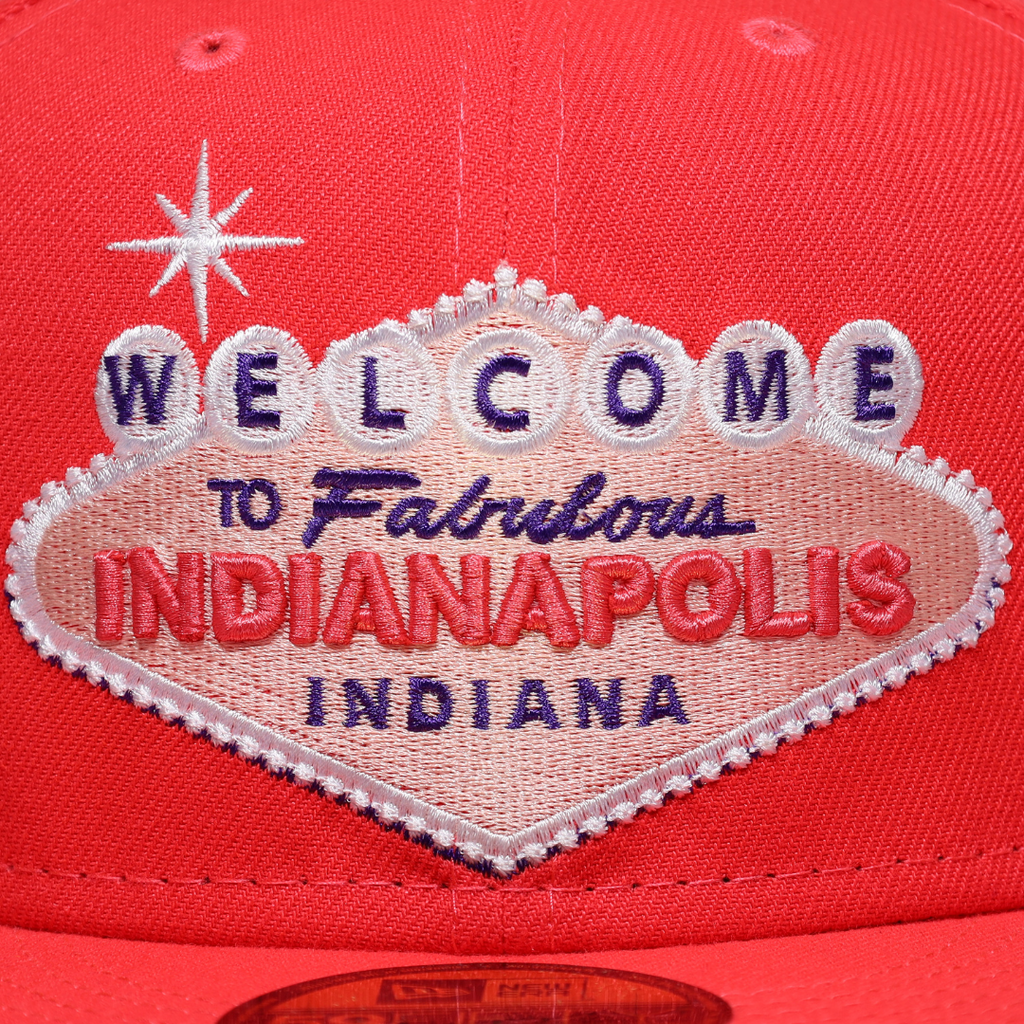 New Era Welcome to Indianapolis  Indy Hangtime City Lava 59FIFTY Fitted Hat