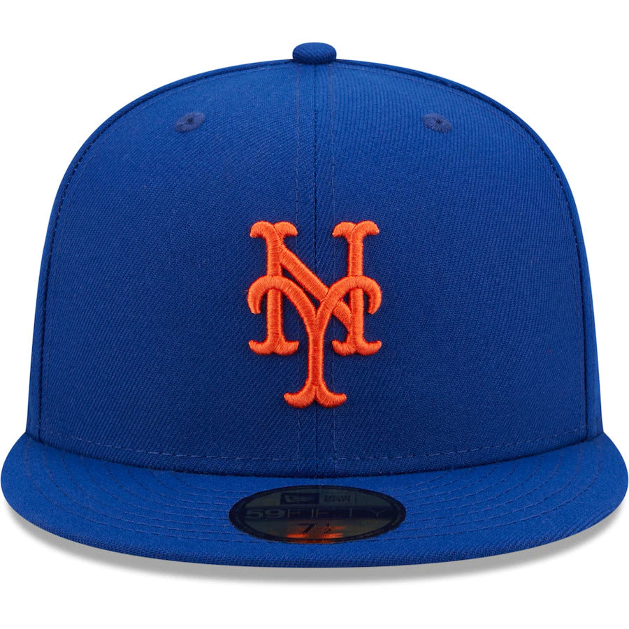 New Era Royal Blue New York Mets Logo Side 59FIFTY Fitted Hat